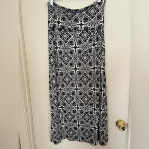 Artisan Ny Black and White Maxi Skirt